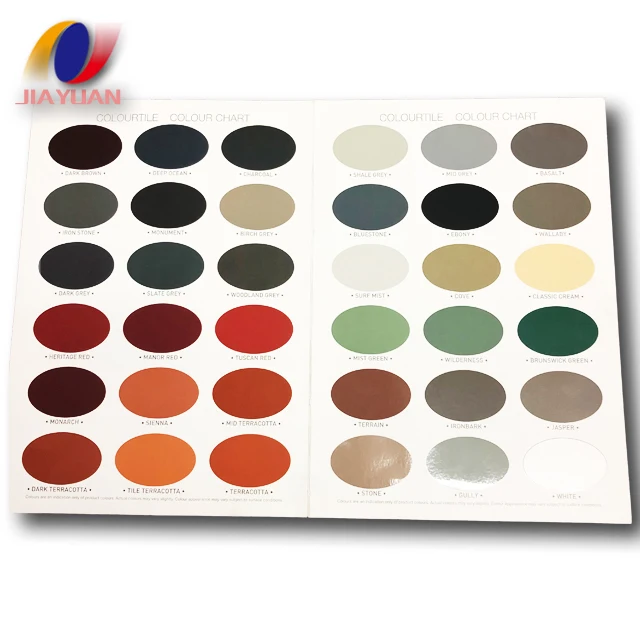 Custom print full color offset printed paint colour chart printing