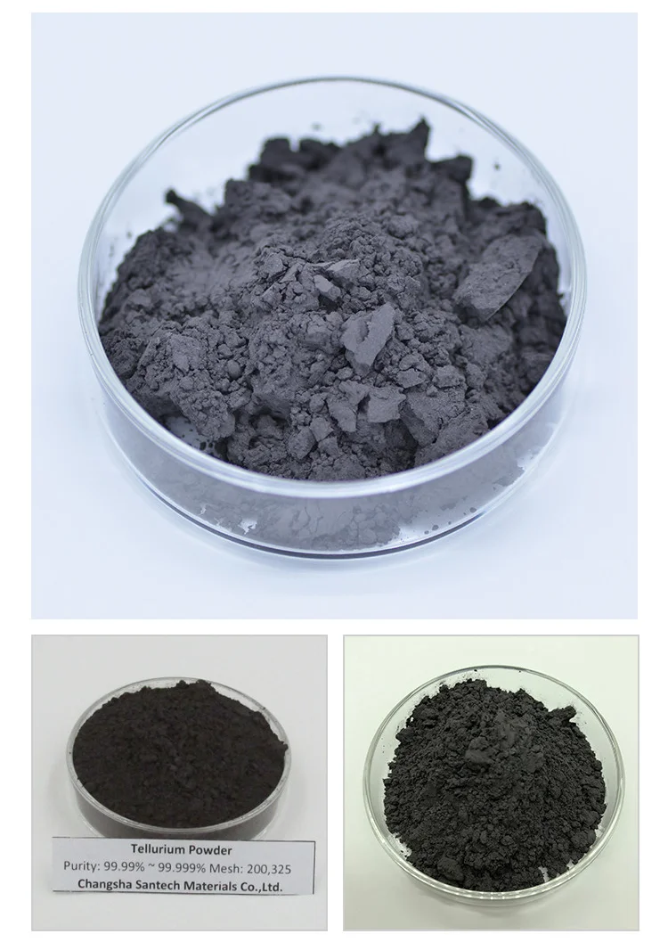 Factory price 4N Tellurium powder/Tellurium oxide powder