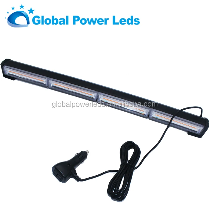 40W LED COB rotating strobe light bar amber warning beacon light bar water proof traffic advisor light bar