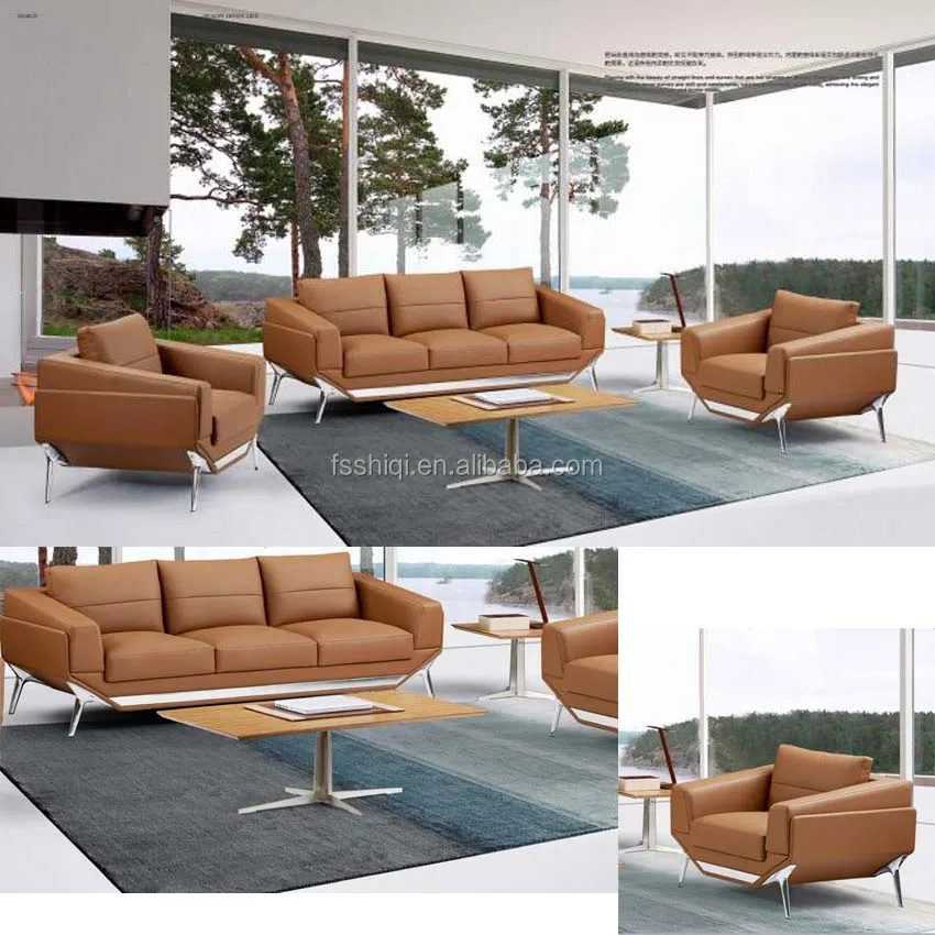 Роскошная офисная мебель, современный набор кожаных диванов