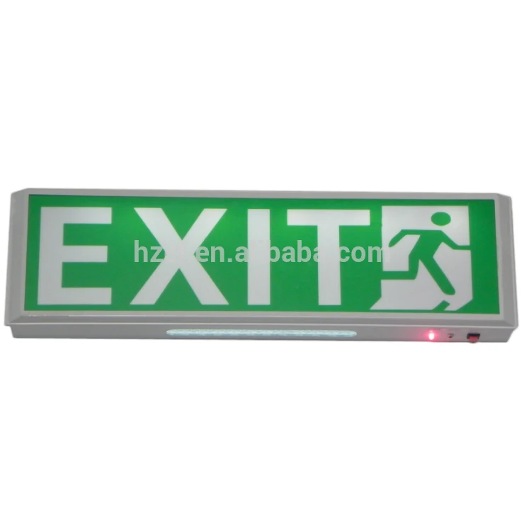 10 leds Exit Sign Battery Powered Illuminant Emergency Exit Light with LED