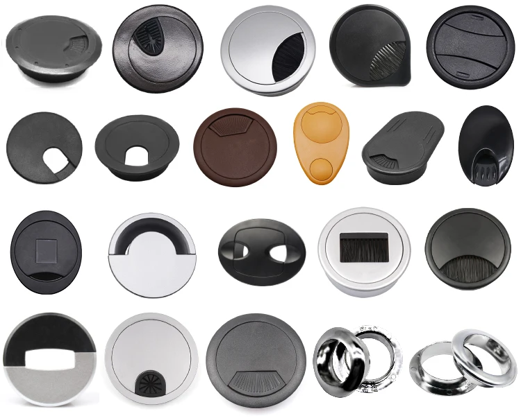 60mm furniture hole cover cable grommet office desk cable grommet computer desk cable hole