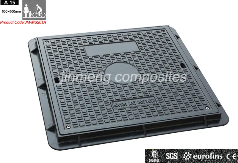 EN124 A15 Square Manhole Cover 600x600 with Screws