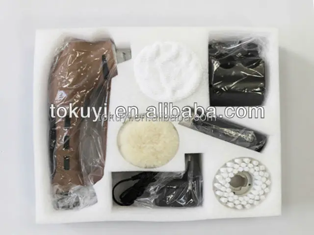 
TV shopping shoe shine kit; electric shoe shine machine 