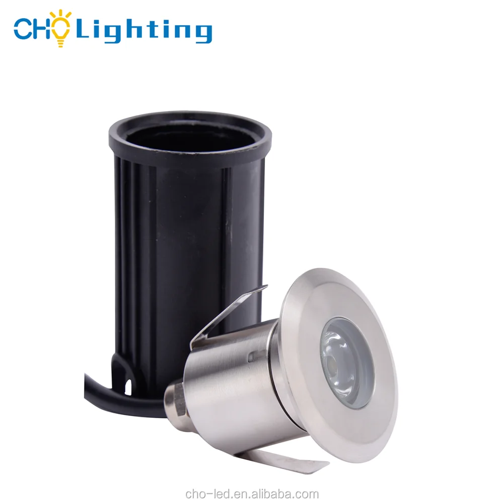 304 316 stainless steel ip68 underwater recessed stair 1w led inground light