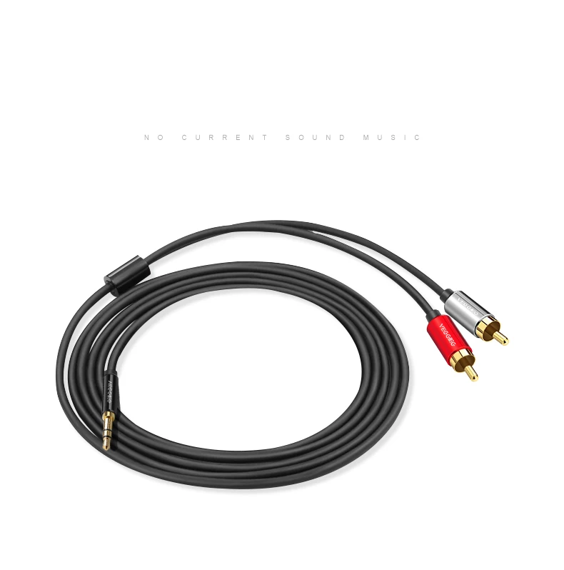 12 лет опыта фабрики 1M позолоченный 2RCA до 3 5 мм кабель со штыревыми соединителями на обоих концах для подключения к