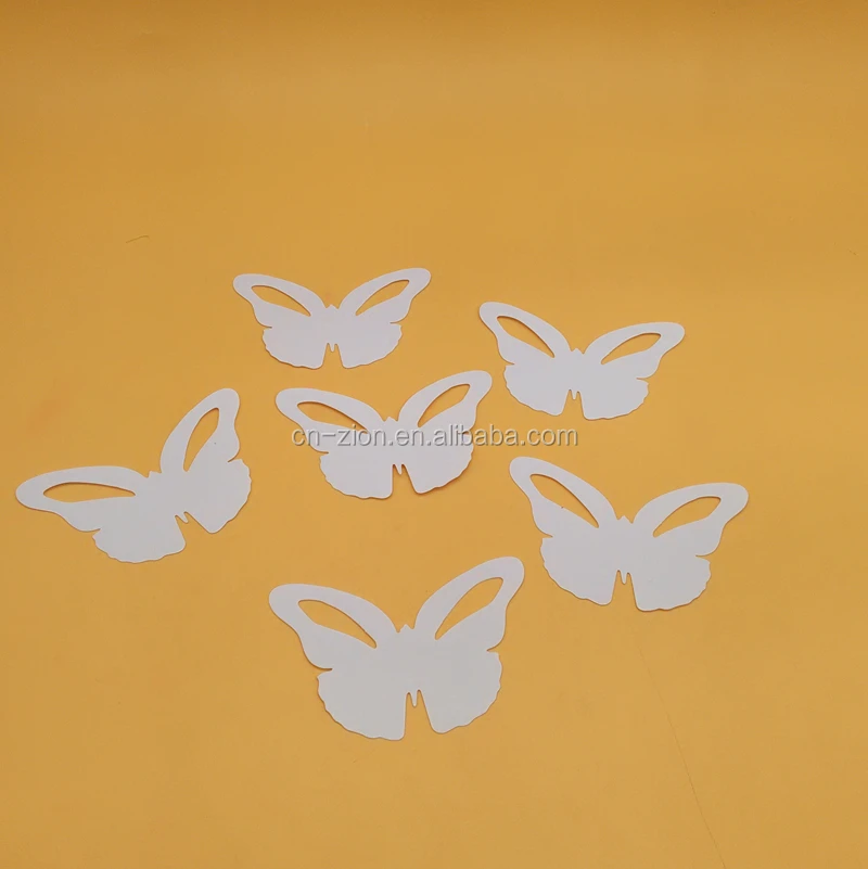 2017 new style DIY plastic white Butterfly drawing stencils PP stencils kids painting Template