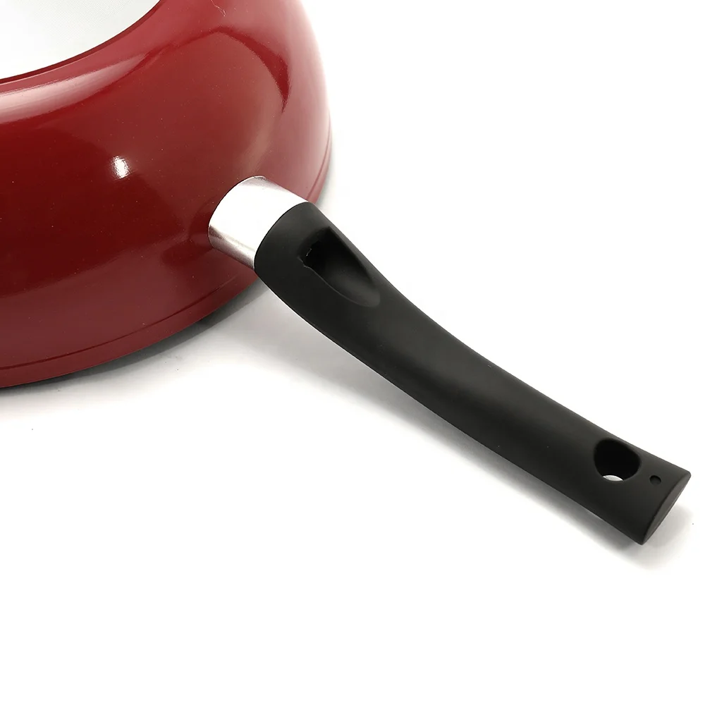 Useful and hot sale aluminum forged wok with non stick coating