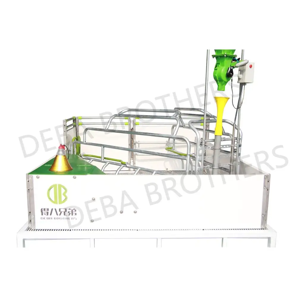 Pig farm swine pen and stall equipment open farrowing crate for sow use