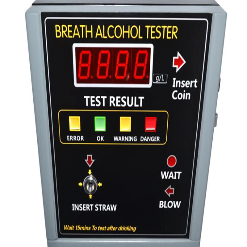 Монетная обмена топливных элементов Датчик тестер алкоголя в выдыхаемом воздухе ЖК-дисплей Алкотестер от китайской фабрики