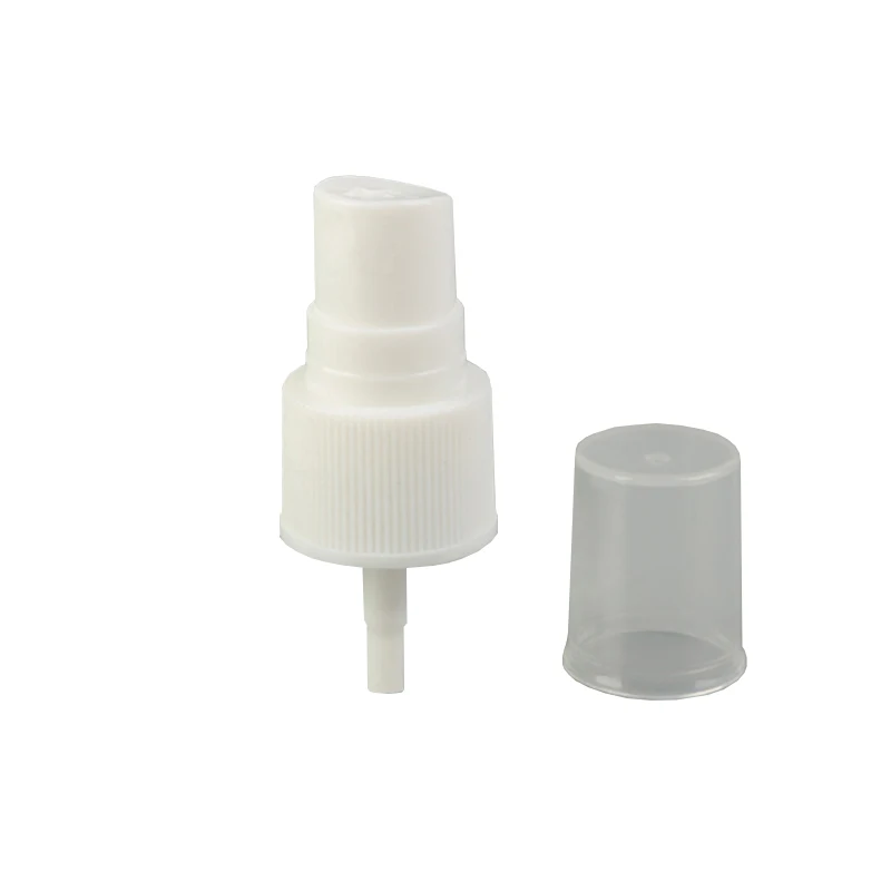 Black and white double color perfume mist sprayer, fine mist spray with a ribbed pattern.