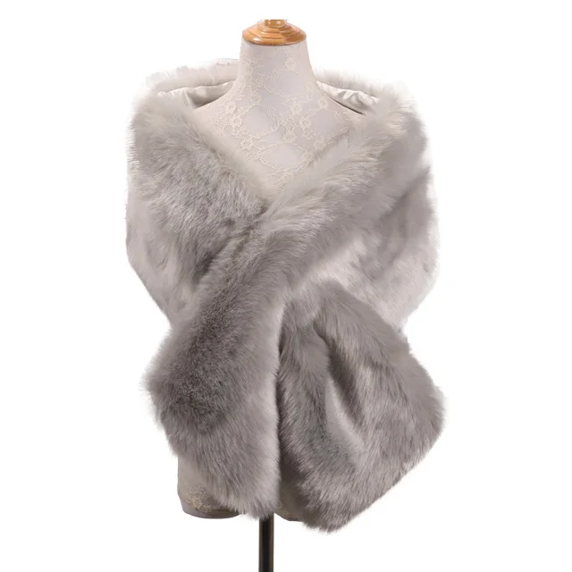 
New Arrival Faux Rabbit Fur Scarf Fluffy Faux Fur Collar Customized Diy Shawl fox fur shawl 