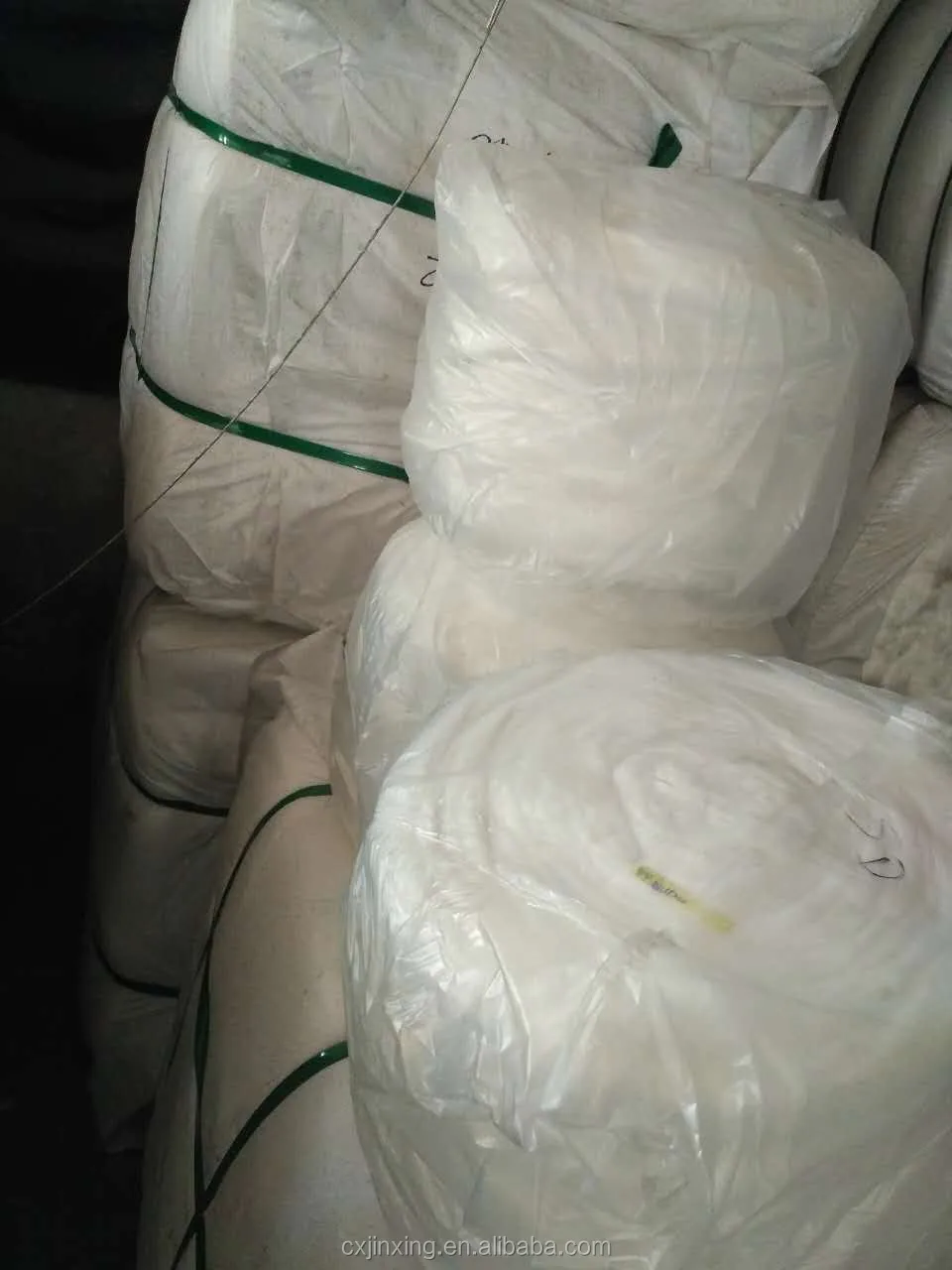 Polyamide nylon 6 staple fiber tops 3D*88mm semi-dull raw white virgin for wool yarn spinning