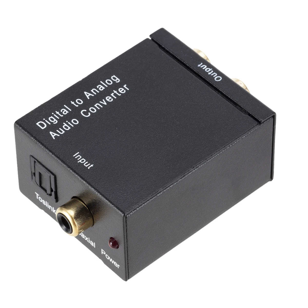 Digital Optical Coaxial Toslink Signal to Analog Audio Converter Adapter RCA Digital To Analog Audio Converter
