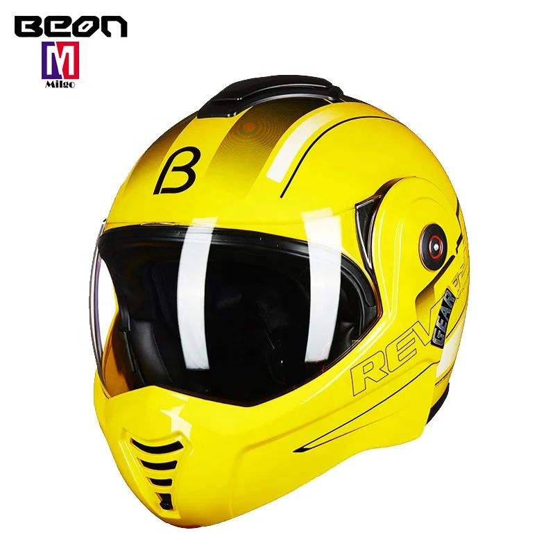 Beon 180 Degrees Flip up Motorcycle Helmet Men Warm Winter Moto Personality Motorbike Helmets Women Cool Motocross Helmet
