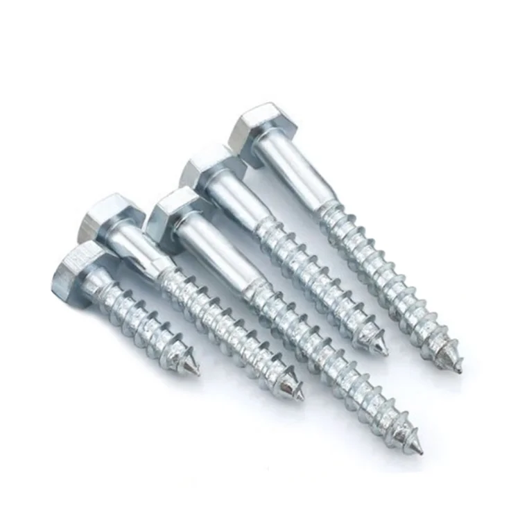 
Hexagon head wood screw DIN 571 Steel Zinc plated 6X80MM 