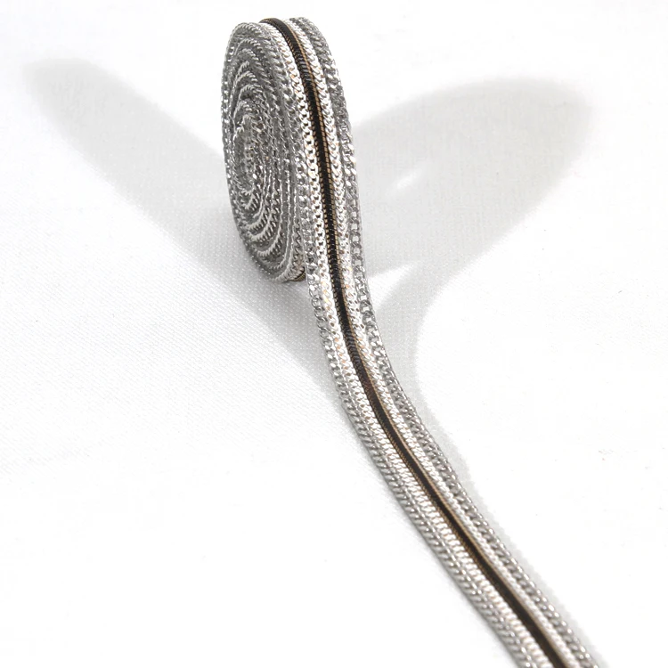 Decorative Accessories Chain Edged Hotfix Adhesive Rhinestone Trims with Black Braided Ribbon