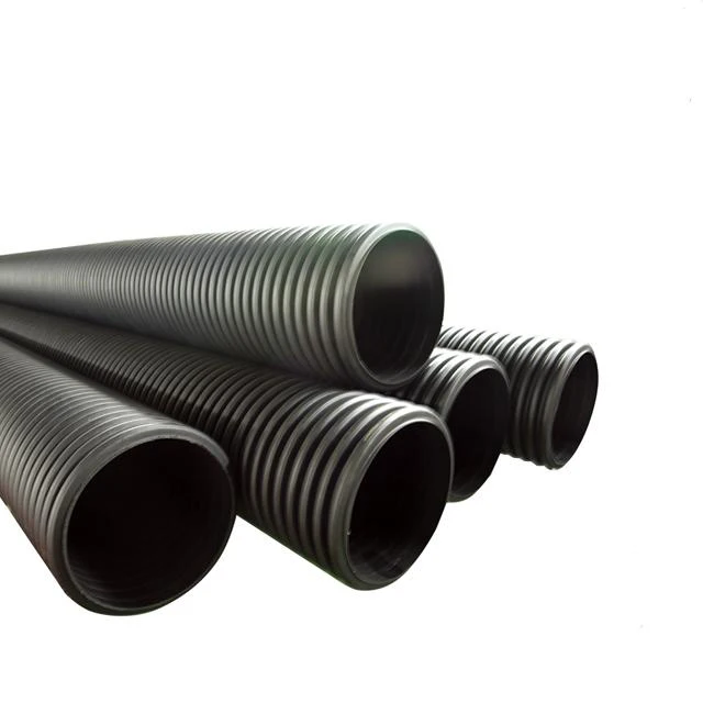 China Manufacture Pipe Supplier 200mm to 800mm HDPE double layer corrugated pipe
