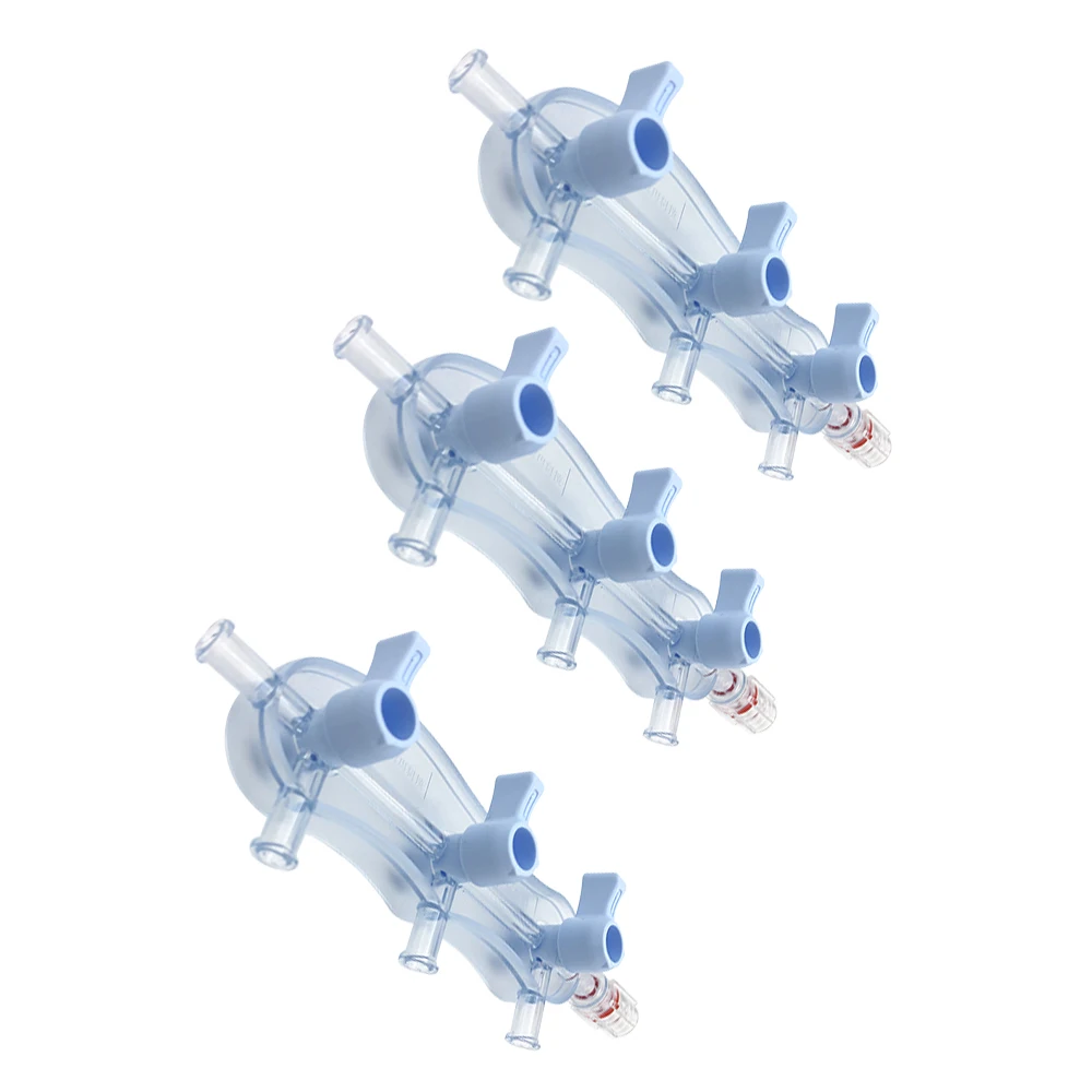 
Disposable high medical pressure 3-port infusion manifold 