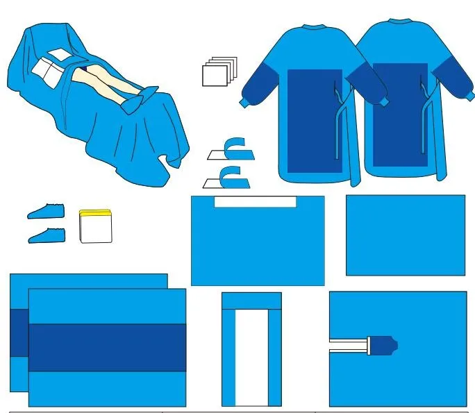 Surgical By-pass Pack Disposable Sterile Cardiovascular Drape CE Certificate