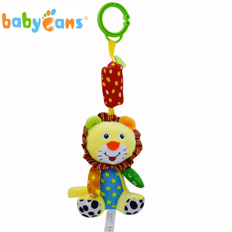 New Stuffed Animal Baby Soft Plush Hand Rattle Toys Lion Toys CE EN71