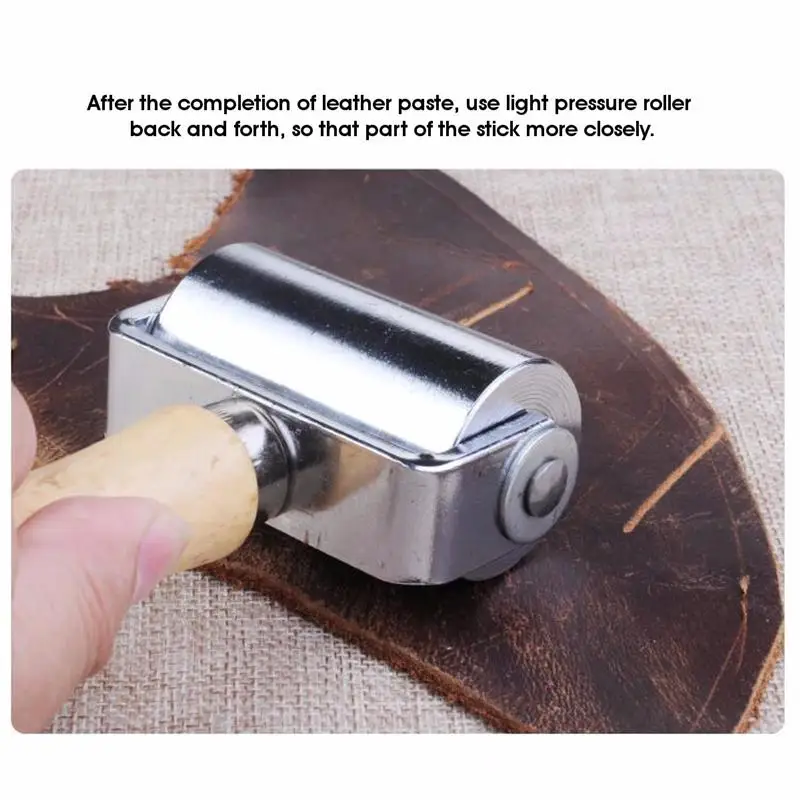 Glue Edges Laminating DIY Handmade Crease Tool Leather Craft Roller