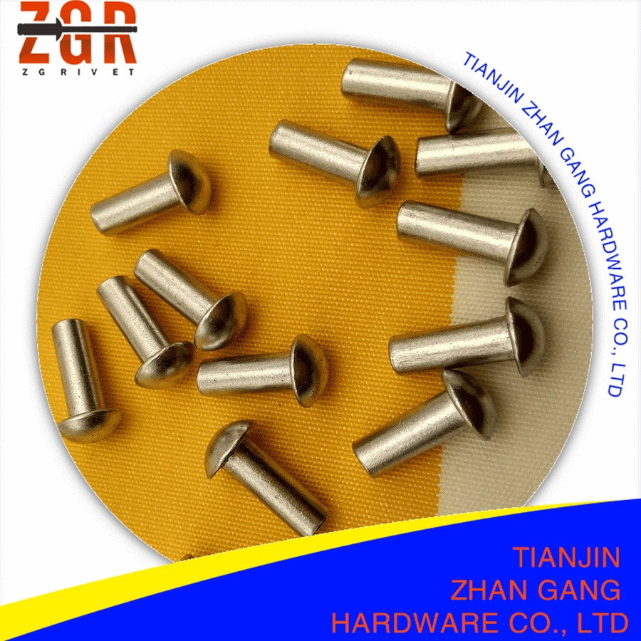 Aluminum Truss Head 4*8mm 5*16mm Soild-Tubular Rivet Din7337 Rivet Nut Fastener With Factory Price High Quality Made In China