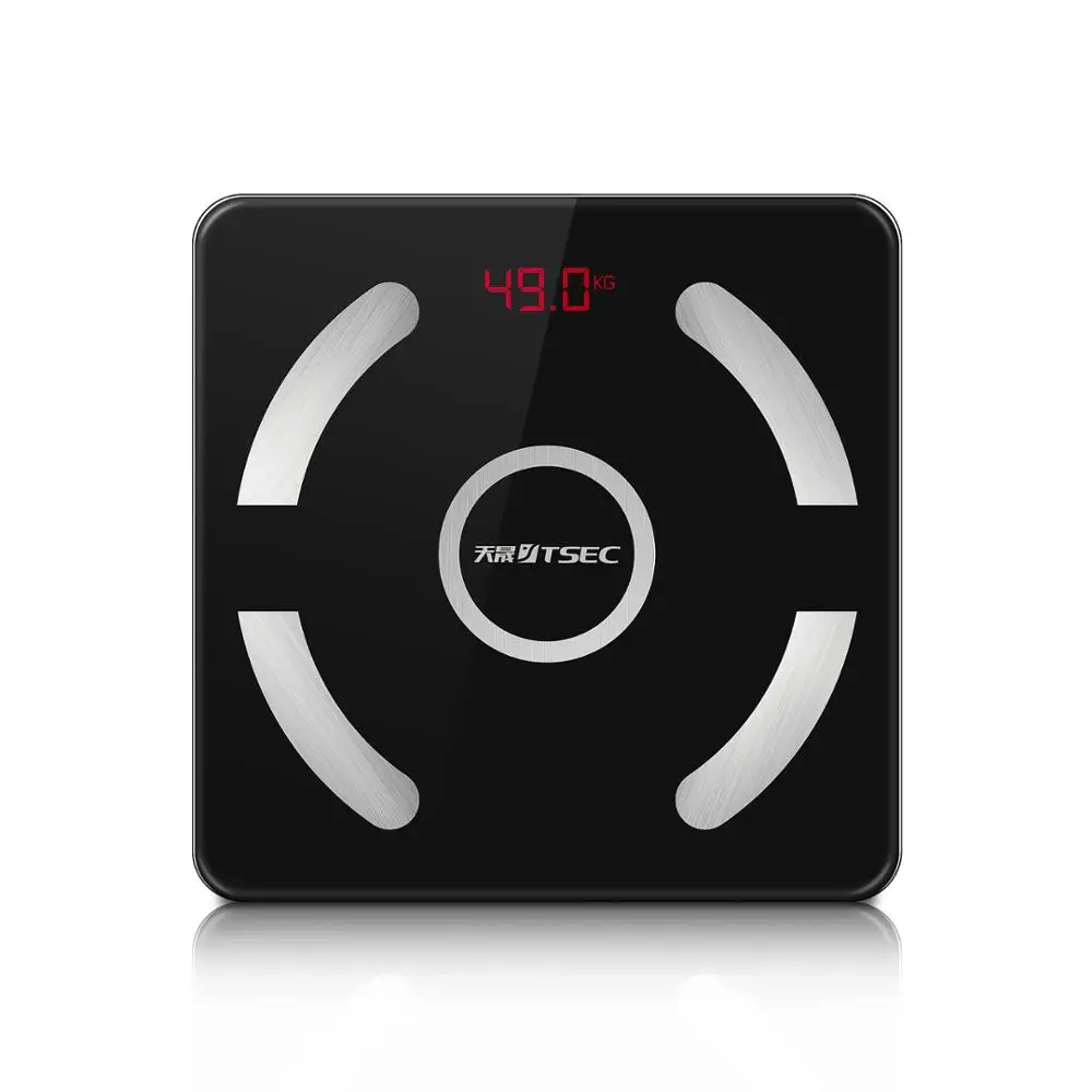 TSEC Online Shopping 500 фунт Bluetooth Взвешивание анализа цифрового жира тела для Android 4 0 IOS bmi Смарт ITO ванны весы