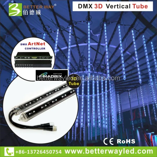 Betterway 3d свет Обеспечение Madrix dmx512 контроллер двусторонний световой эффект для dj booth