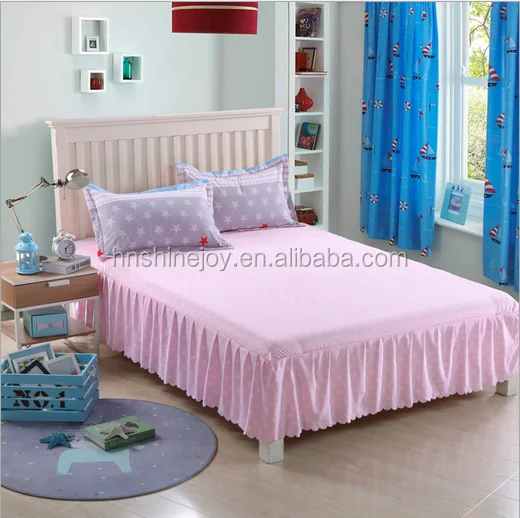 hottest latest design 100% cotton lace bedding sets Korea style bed sheet