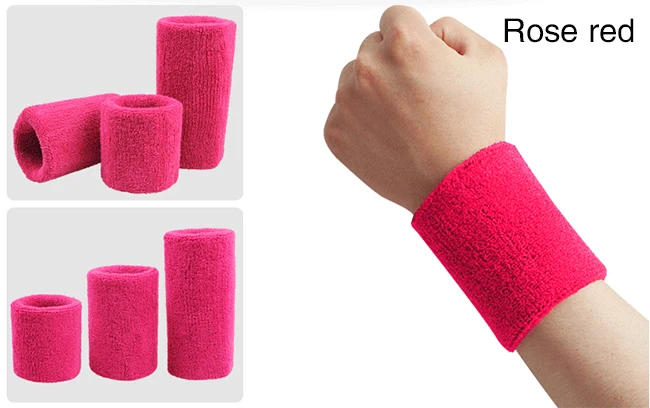 
Cheap Wholesale Custom Terry Cotton Sport Wraps Brace Zipper Sweat Wrist Band 