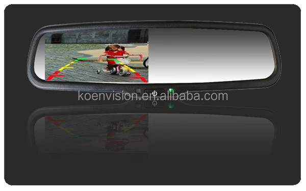 Автомобильное зеркало заднего вида с ЖК-дисплеем 4 3 дюйма CE RoHS для Volkswagen Beetle