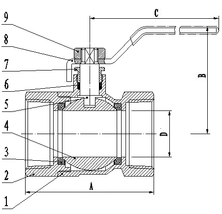 Customized Wholesale DN15-DN80, Standard Brass Ball Valve , extensive flow liqud, customized handle
