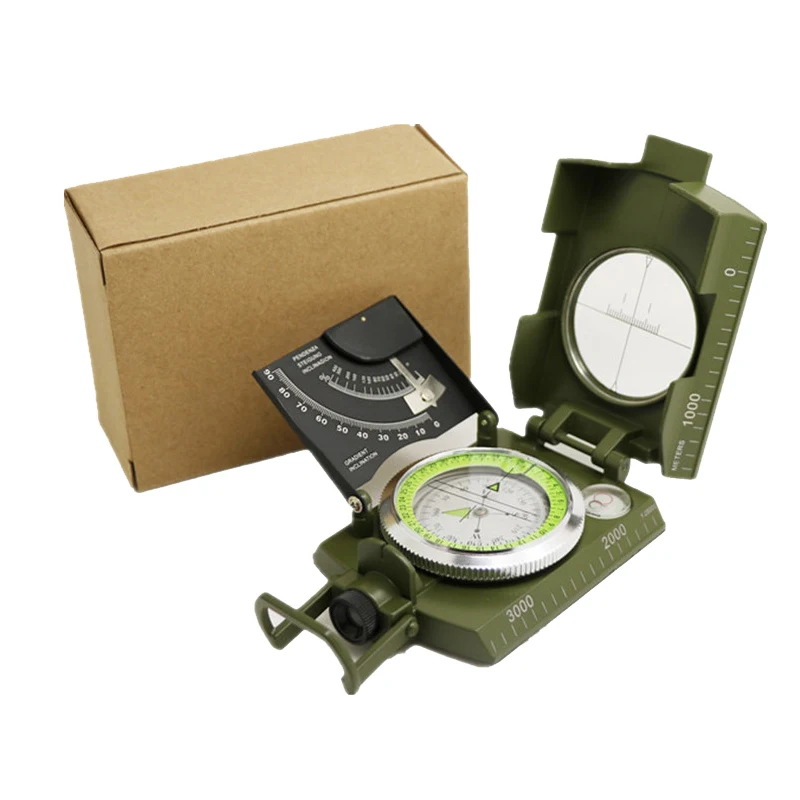 Compass with Gradienter Professional Military Sighting Compass