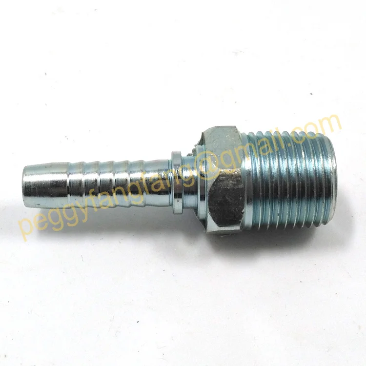 15611 NPT male straight connector hose nipple fitting NPT coupling NPT high pressure rubber pipe fitting