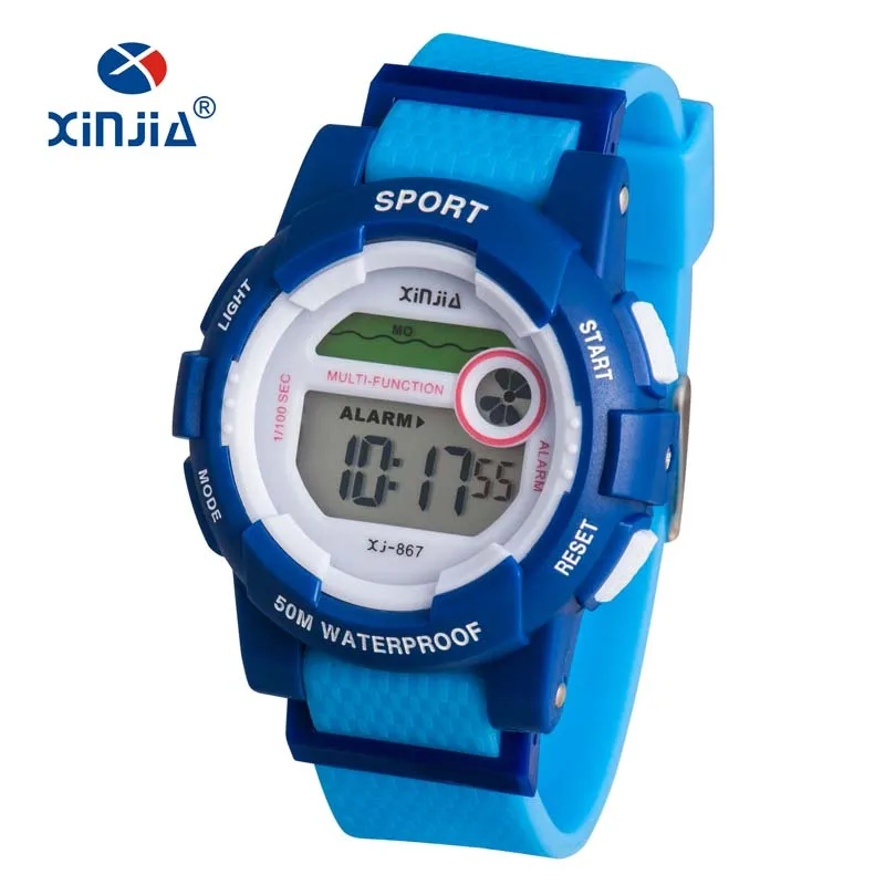 50M Waterproof Multifunctional Sports Colorful G-Fashion Style Digital Watch For Boy&Girl