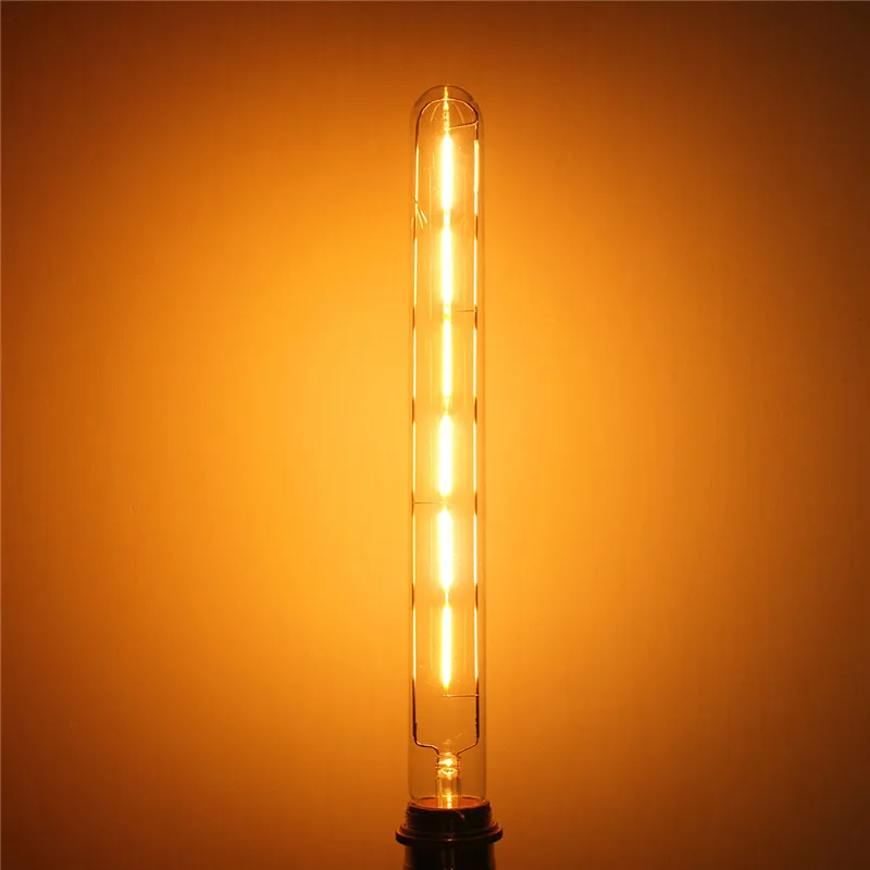 Long Tube LED Filament Bulb T30-300 E27 6W Dimmable