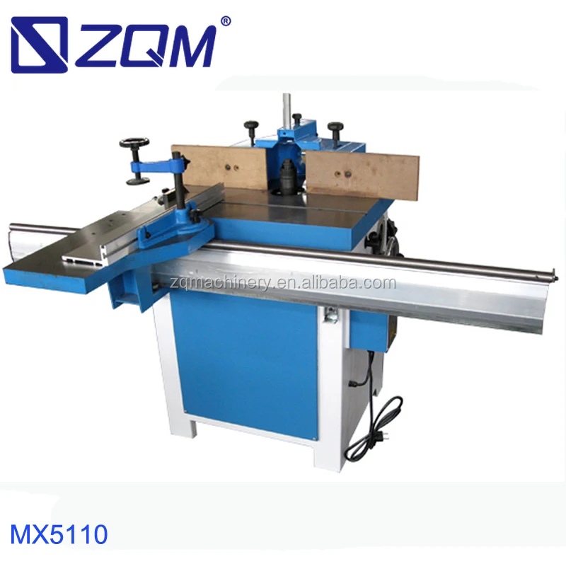 Sliding table wood spindle moulder
