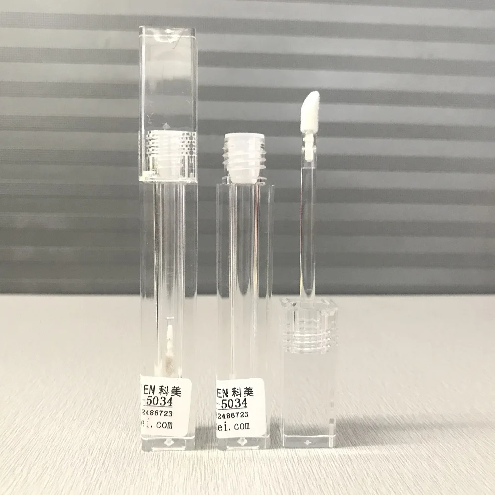 
Clear plastic tube packaging lip gloss bottle lipgloss tube lip gloss container 