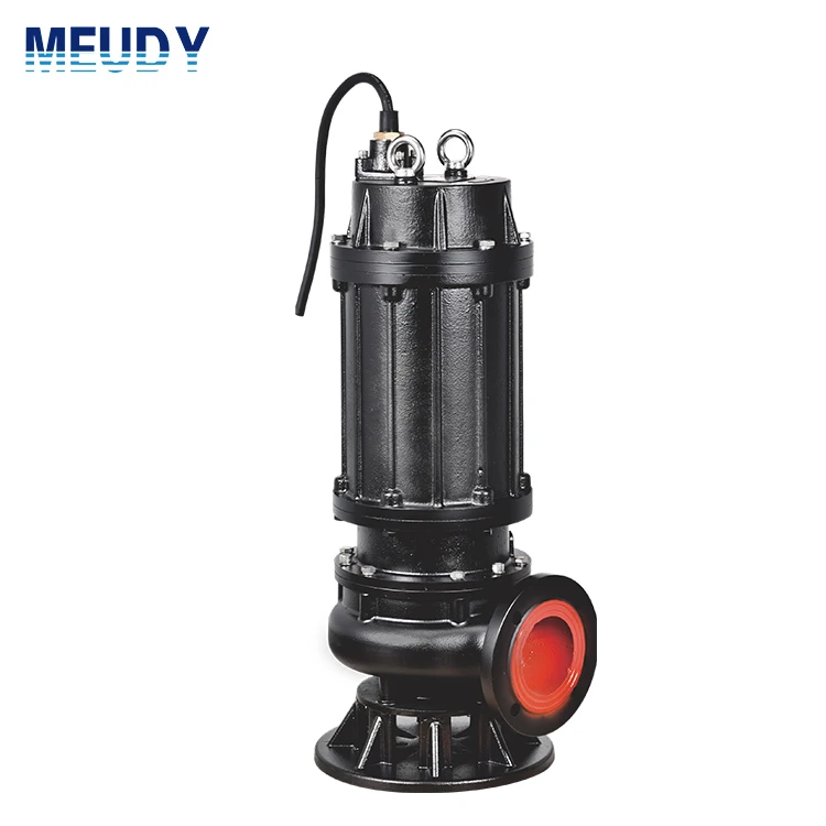 MEUDY B 7.5-11kW 2P WQ Series Cast Iron Vertical Inline Centrifugal Electric Submersible Sewage Pump For Dirty Water