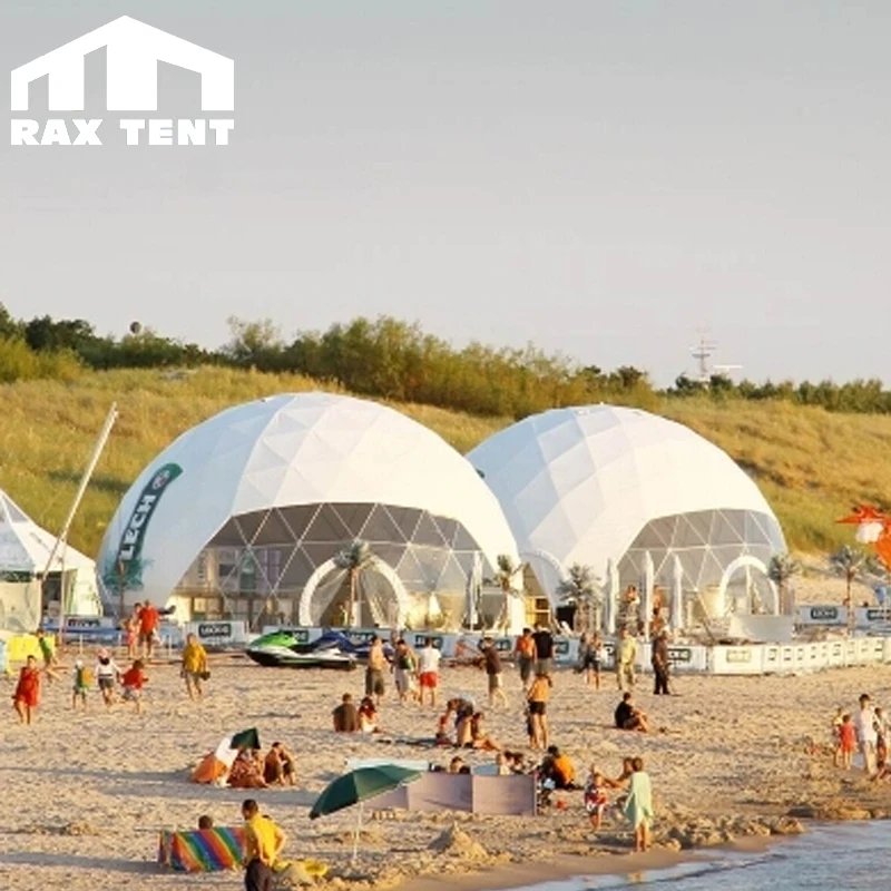 15m inflatable dome tent, transparent LED lighting dome glass house in China.