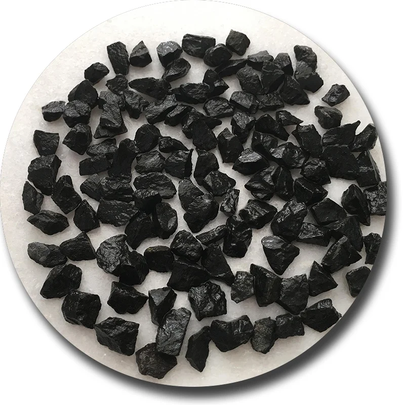 Черные совокупные чипсы из дробленого камня для полимерного покрытия
