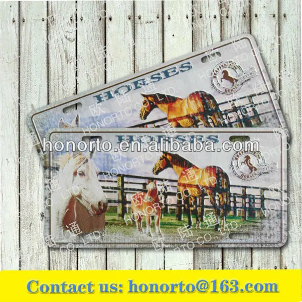 
decorative stamped aluminum sign interesting licence plate 