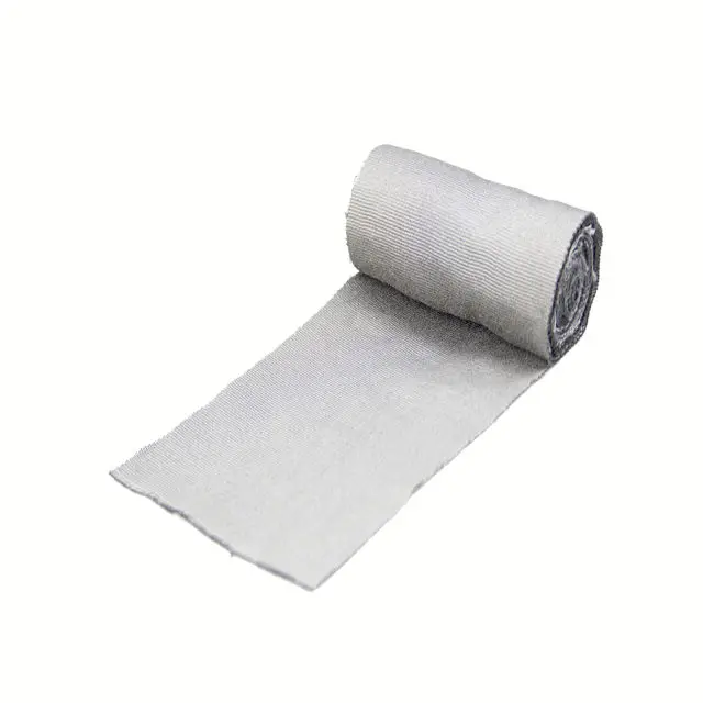 High toughness melt metal extract stainless steel fiber braided tape for mechanical conveyor electrostatic elimination