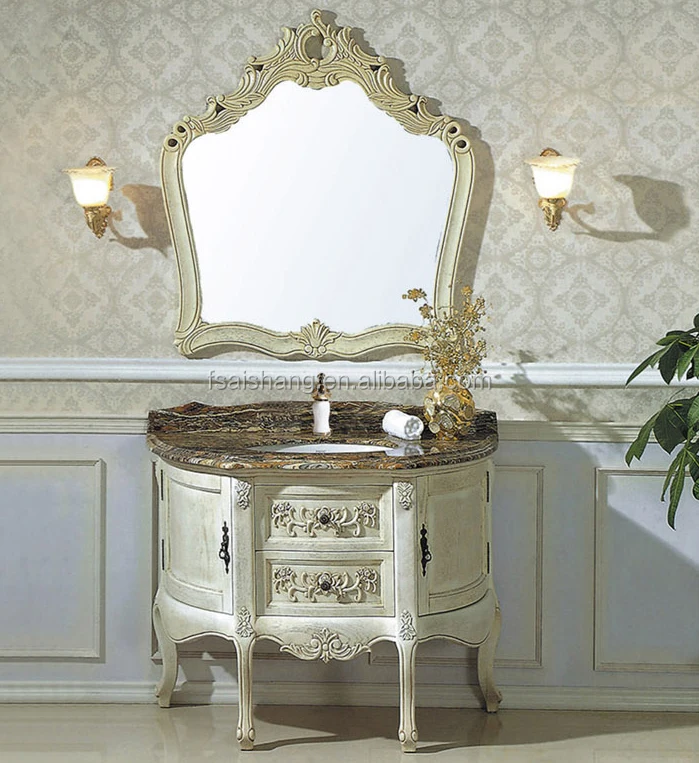 AS-21051 Solid Wood Bamboo Bathroom Vanity Cabinets Freestanding Vanity Cabinet