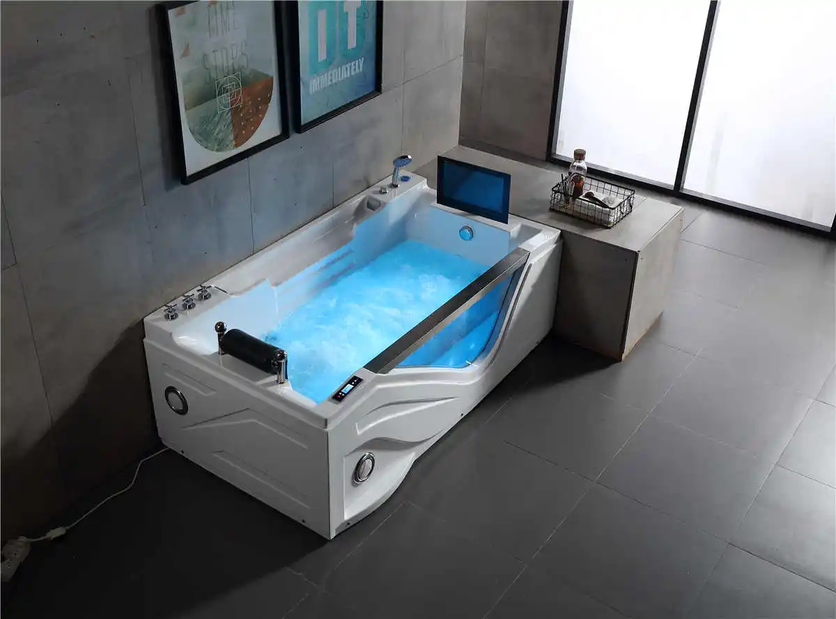 Q325S luxury jet whirlpool hydromassage hotel bathtub with TV