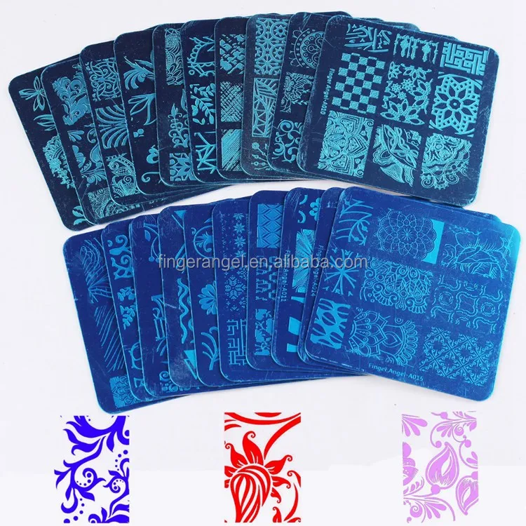 Square Nail Art Stamp Image DIY 6x6cm Nail Stamp Plates