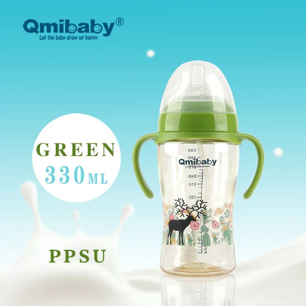 wide neck PPSU plastic Baby feeding bottle large baby Feeder bottle with BPA free