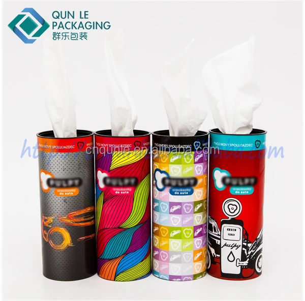 Wholesale Round Small Box Facial Tissue with Custom Logo
