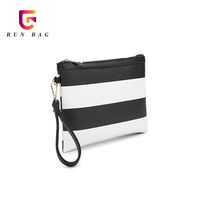
Wholesale Hot Selling Women Tote Bag Stripes Custom Pattern Pu Leather Handbag 